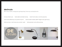 Tablet Screenshot of decirculo.com